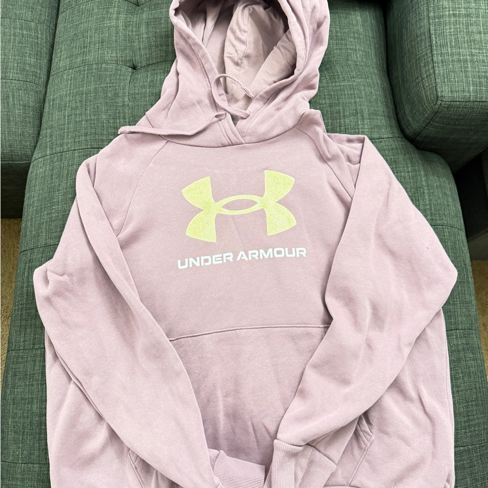 Under Armour Light Pink Hoodie with Logo